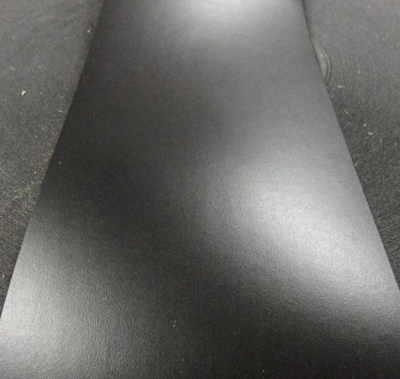 Black High Gloss polyester edgebanding 1.125" x 120" no adhesive nonglued roll 